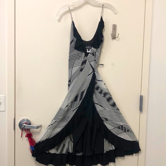 Mikai wrap spaghetti strap dress- size - small - Picture 1 of 8